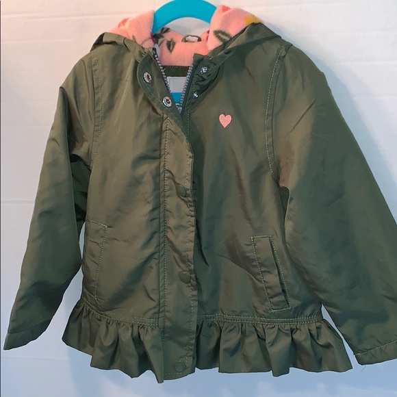 Carter's Other - 4/5 Girl Fleece lined Wind breaker Coat w/ hood